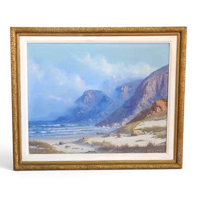 Lot 126 - D. Bianchi, 20th century, coastal landscape,...