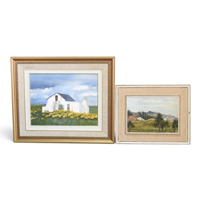 Lot 139 - S. Ellis, 20th century, cottage in a landscape,...