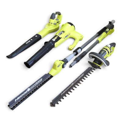 Lot 362 - A Ryobi One+ cordless electric pole hedge...