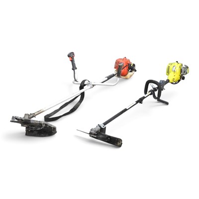 Lot 413 - A Ryobi petrol garden strimmer, together with...