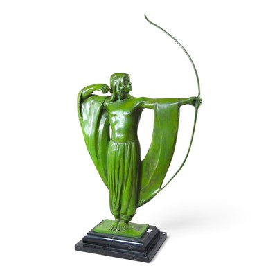 Lot 189 - After Alexandre Kelety, an Art Deco style...