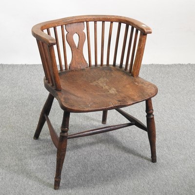Lot 499 - An unusual windsor type armchair