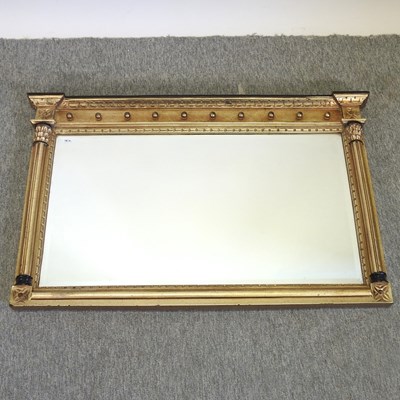 Lot 168 - A Regency style gilt framed over mantel mirror
