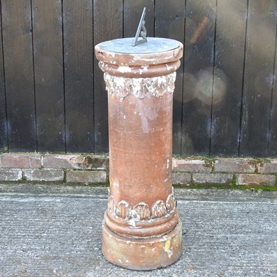 Lot 336 - A copper sun dial