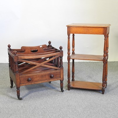 Lot 621 - A Regency mahogany four division canterbury