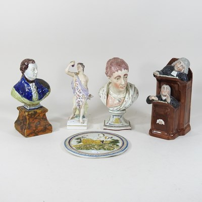Lot 75 - A 19th century Prattware plaque