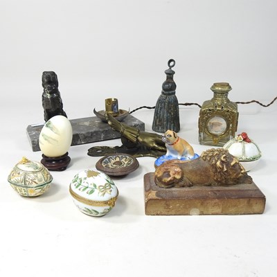 Lot 20 - A French gilt mounted perfume bottle