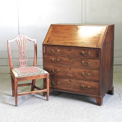 Lot 453 - A George III mahogany bureau