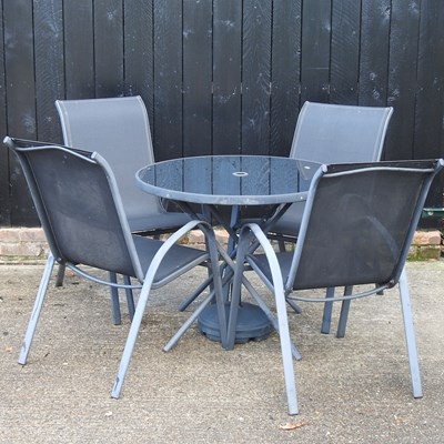 Lot 366 - A modern garden patio set