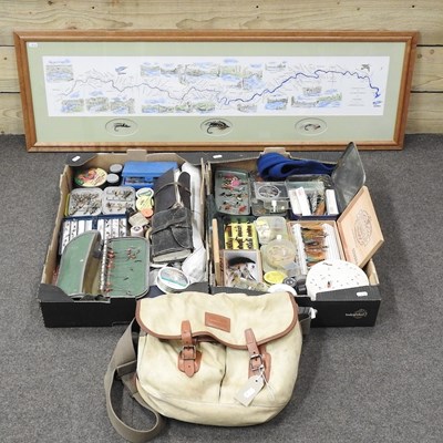 Lot 123 - A collection of vintage fishing flies