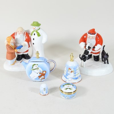 Lot 139 - A Coalport figure, The Snowman and Father Christmas