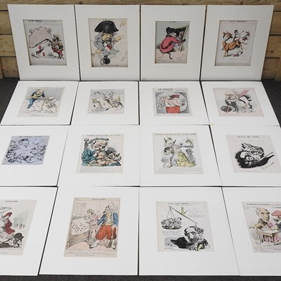 Lot 282 - A collection of French satirical engravings