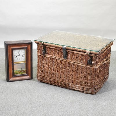 Lot 86 - A wicker trunk