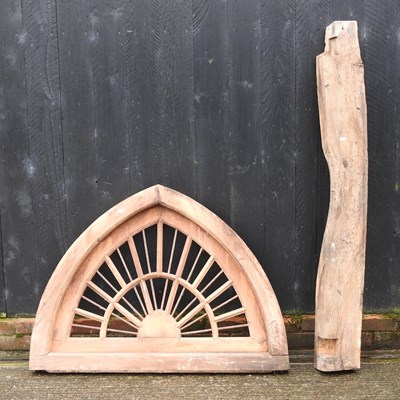 Lot 56 - An Indian hardwood window frame