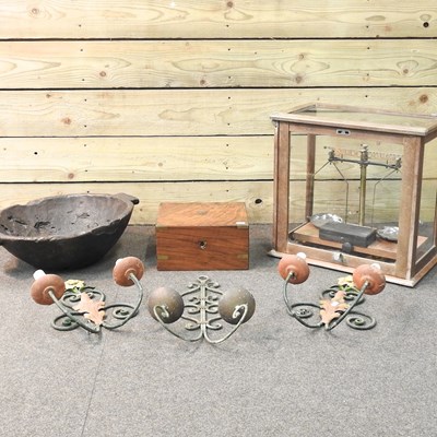 Lot 181 - A set of mid 20th century laboratory scales