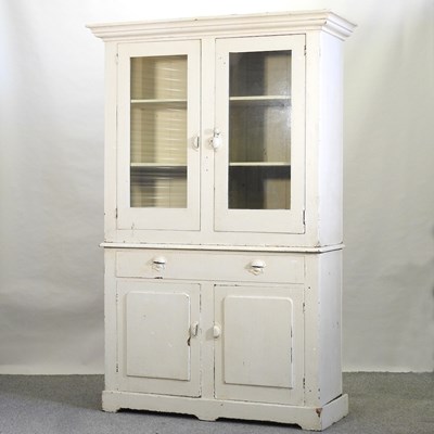 Lot 42 - An early 20th century and later cream painted dresser