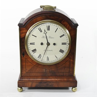 Lot 5 - A 19th century mahogany cased bracket clock