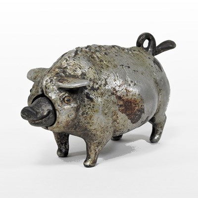 Lot 45 - A 19th century cast iron novelty desk bell