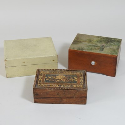 Lot 277 - A small Victorian Tunbridgeware box
