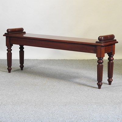 Lot 548 - A handmade mahogany window seat