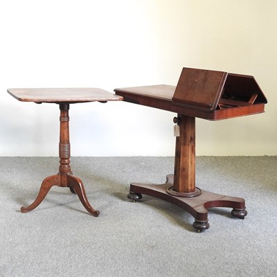Lot 672 - A mahogany reading table