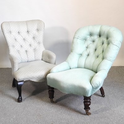 Lot 518 - Two Victorian armchairs