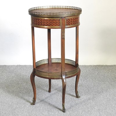 Lot 653 - A French parquetry table