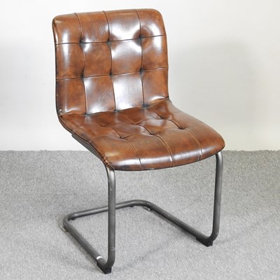Lot 735 - An industrial style desk chair