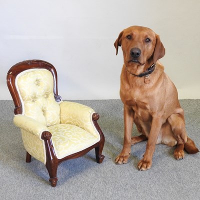 Lot 596 - A child's Victorian style armchair