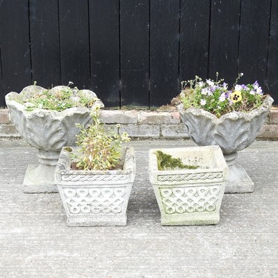 Lot 379 - A pair of garden planters