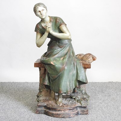 Lot 700 - A continental plaster figure, after Madrassi