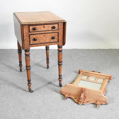 Lot 524 - A Victorian maple work table