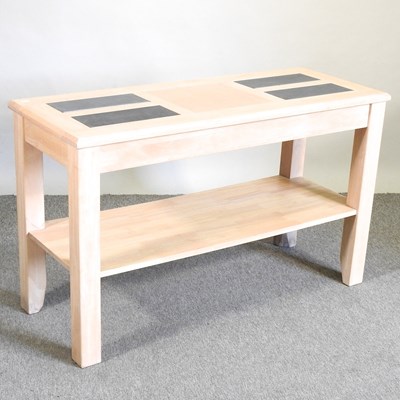 Lot 441 - A beech side table