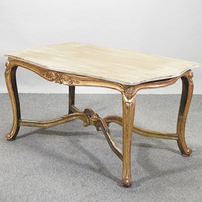 Lot 95 - A French style painted centre table