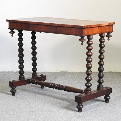 Lot 576 - A 19th century rosewood centre table