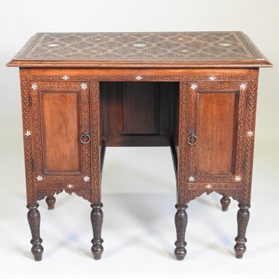 Lot 105 - A Moorish style desk