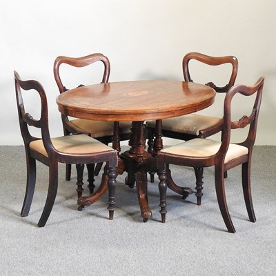 Lot 527 - A Victorian dining set