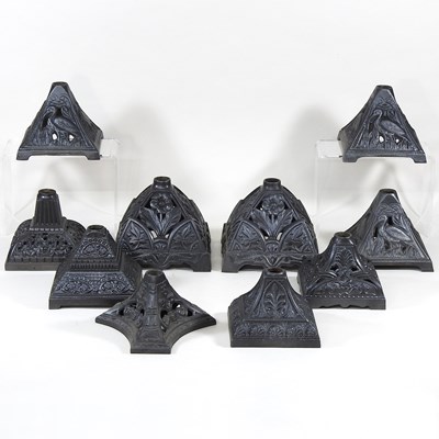 Lot 191 - A collection of oil lamp bases