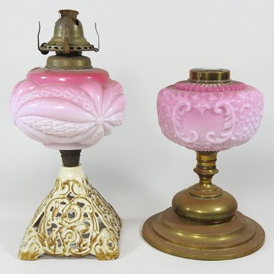 Lot 177 - Two oil lamps