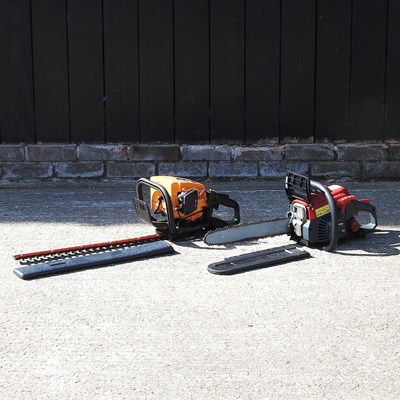 Lot 377 - A chainsaw and hedge cutter