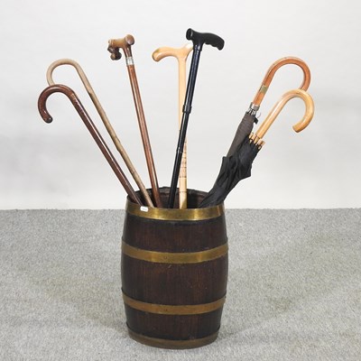 Lot 306 - A collection of walking sticks