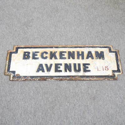 Lot 387 - A metal street sign