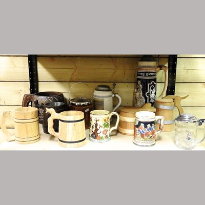 Lot 187 - A collection of tankards