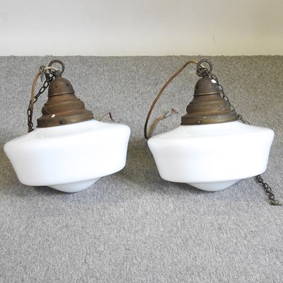 Lot 145 - A pair of ceiling lights