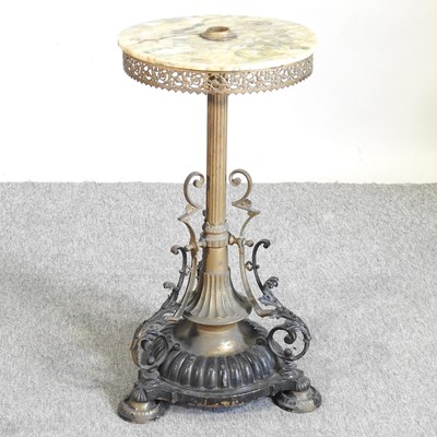 Lot 462 - A 19th century brass stand
