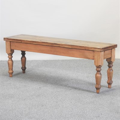Lot 88 - A rustic pine bench