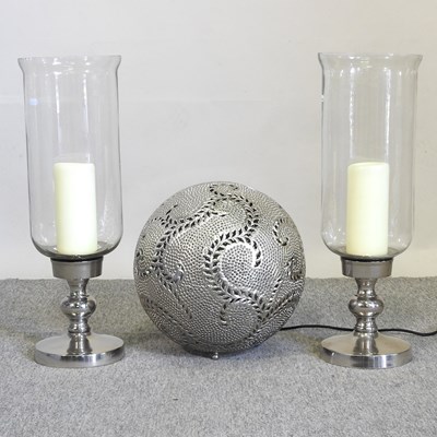 Lot 580 - A pair of storm lanterns