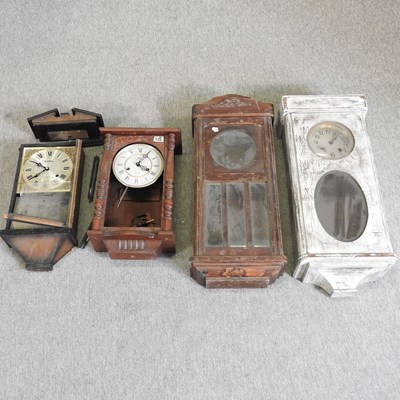 Lot 271 - A collection of eight wall clocks