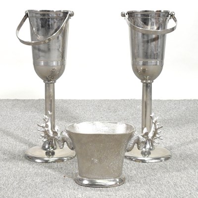 Lot 499 - A pair of wine coolers