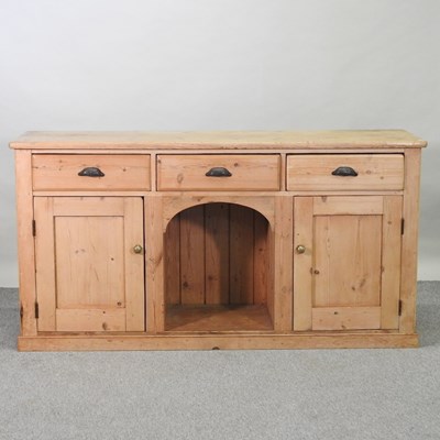 Lot 463 - An antique pine dresser base